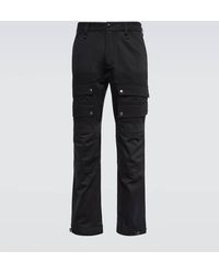 Burberry - Pantalones cargo de algodon con logo - Lyst