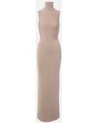 Nensi Dojaka - Gwyneth Knitted Corset Maxi Dress - Lyst