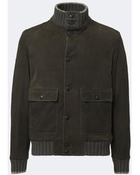 Fedeli - Cashmere-Trimmed Suede Jacket - Lyst