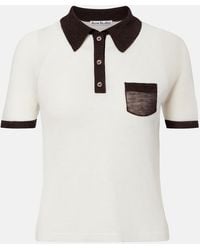 Acne Studios - Semi-Sheer Polo Shirt - Lyst