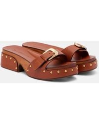 Zimmermann - Alight Leather Mules - Lyst