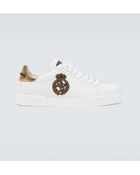 Dolce & Gabbana - Sneakers Portofino con patch logo - Lyst