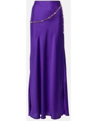 Rabanne - Chain-Detail Maxi Skirt - Lyst