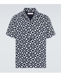 Orlebar Brown - Howell Printed Cotton Terry Shirt - Lyst