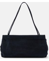 The Row - Abby Small Suede Shoulder Bag - Lyst
