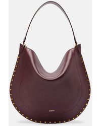 Isabel Marant - Schultertasche Oskan Medium Aus Leder - Lyst