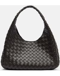 Bottega Veneta - Campana Intrecciato Leather Shoulder Bag - Lyst