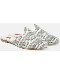 Missoni - Slippers in canvas a zig-zag - Lyst