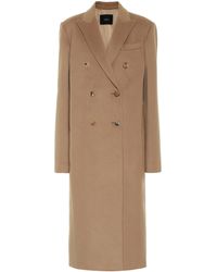 JOSEPH Cam Wool-blend Coat - Brown