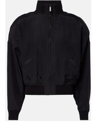 Gucci - Silk Poplin Bomber Jacket - Lyst