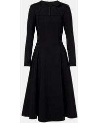 Oscar de la Renta - Cutout Wool-Blend Cocktail Dress - Lyst