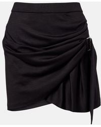Isabel Marant - Rosaria Draped Virgin Wool Miniskirt - Lyst