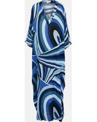 Emilio Pucci - Printed Wrap Dress - Lyst