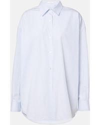 The Row - Caster Striped Cotton Poplin Shirt - Lyst