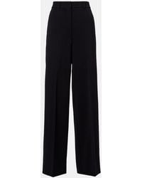 Sportmax - Vetusta Crepe Wide-Leg Pants - Lyst