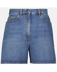 Gucci - Shorts di jeans a vita alta - Lyst