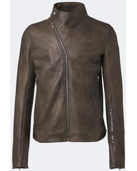 Rick Owens - Release Leather Biker Jacket - Lyst