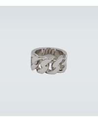 Alexander McQueen Ring aus Metall - Mettallic