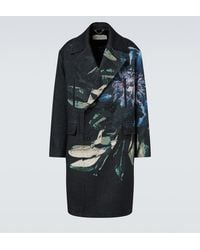 Dries Van Noten - Double-Breasted Printed Jacquard Coat - Lyst
