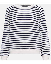 A.P.C. - Pull Lilas Striped Wool Sweater - Lyst