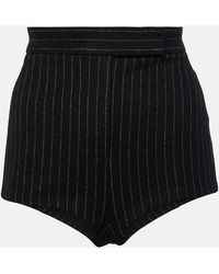 Alex Perry - Pinstripe High-Rise Shorts - Lyst