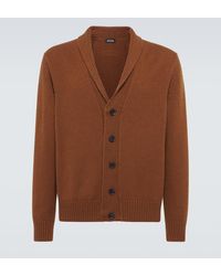 ZEGNA - Cardigan Aus Kaschmir Und Mohair - Lyst