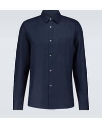 Derek Rose - Monaco 2 Long-Sleeved Linen Shirt - Lyst