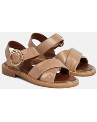 See By Chloé - Lyna Leather Sandals - Lyst