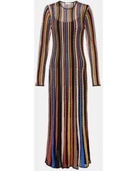 Ulla Johnson - Albie Striped Lame Maxi Dress - Lyst