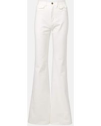 Chloé - Jeans Flared A Vita Alta - Lyst