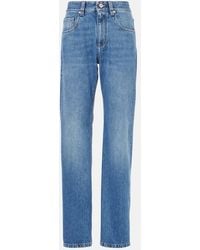 Brunello Cucinelli - High-Rise Straight Jeans - Lyst