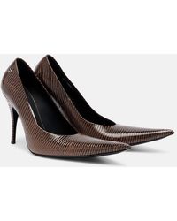 Acne Studios - Bonnie Embossed Leather Pumps - Lyst