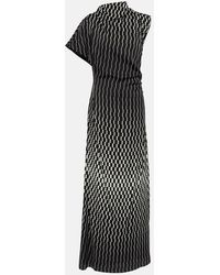 TOVE - June Printed Silk-Blend Maxi Dress - Lyst