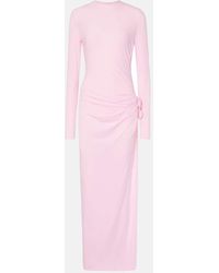 Magda Butrym - Maxi Dress With Long Gathered Sleeves - Lyst