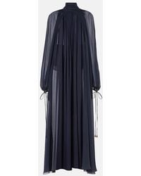 Chloé - Maxikleid Aus Seiden-Georgette - Lyst