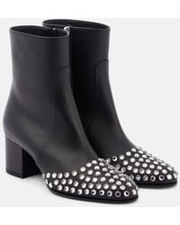 Alaïa - 60 Embellished Leather Ankle Boots - Lyst