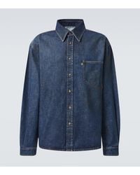 ERL - Hemdjacke Aus Denim - Lyst