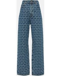 Valentino - Toile Iconographe Wide-leg Jeans - Lyst
