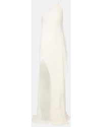 The Sei - One-Shoulder Ruffled Silk Gown - Lyst