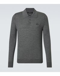 Gucci - Double G Wool Polo Sweater - Lyst