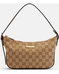Gucci - Lady Lunetta Small Gg Canvas Shoulder Bag - Lyst