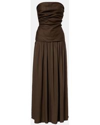 Faithfull the Brand - Hedy Draped Linen Maxi Dress - Lyst