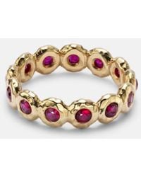 Octavia Elizabeth - Nesting Gem 18Kt Eternity Ring With Rubies - Lyst