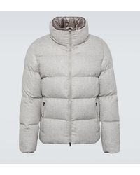 Herno - Silk And Cashmere Puffer Jacket - Lyst