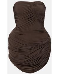 Magda Butrym - Ruched Jersey Minidress - Lyst