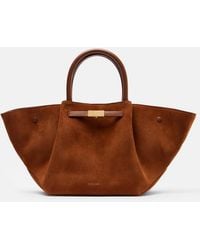 DeMellier - New York Midi Suede Top-Handle Bag - Lyst