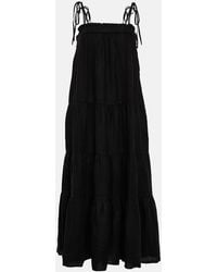 Velvet - Charlie Tiered Linen Maxi Dress - Lyst