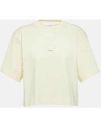 Off-White c/o Virgil Abloh - Cropped T -Shirt mit Pfeilmotiv - Lyst