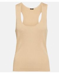 JOSEPH - Top Sans Manches En Coton Melange - Lyst