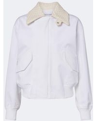 Bottega Veneta - Intrecciato Cotton Blouson Jacket - Lyst